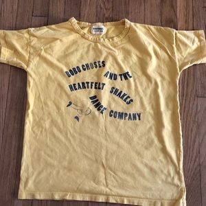 Bobo Choses T shirt mustard boxy fit 10-11